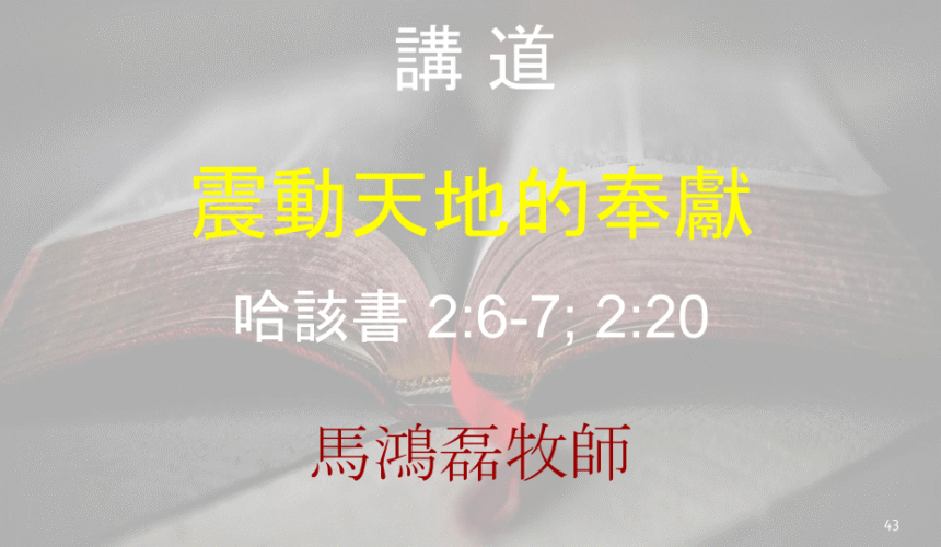 震動天地的奉獻