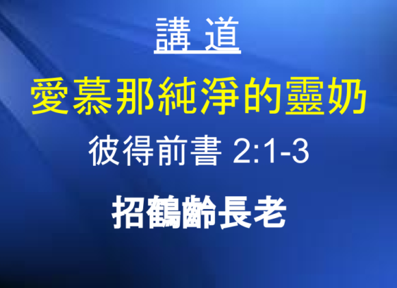 愛慕那純淨的靈奶