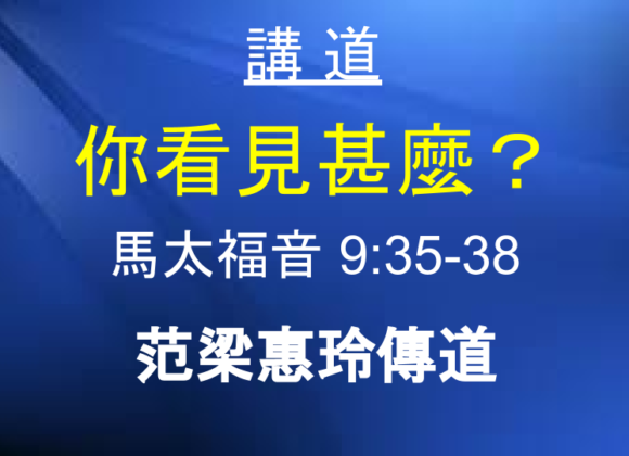 你看見甚麼？