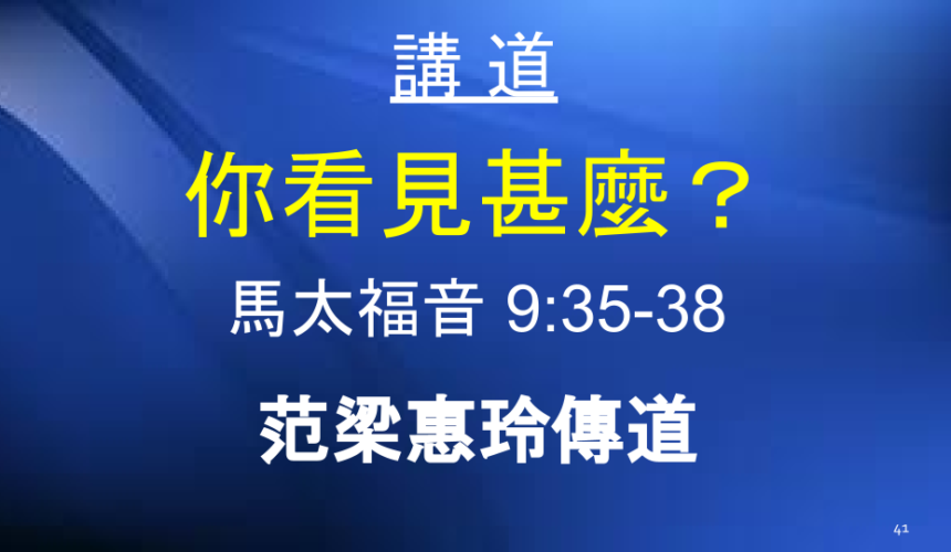 你看見甚麼？