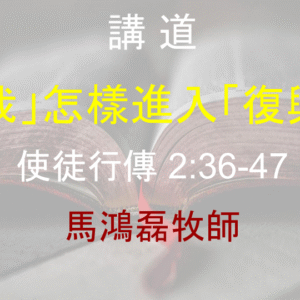 「我」怎樣進入「復興」